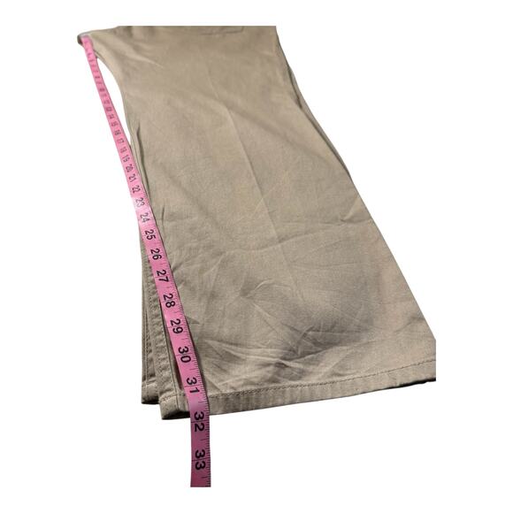 Dickies Girl Vintage Khaki 5 Pocket Skinny Pant Low Rise Straight Fit L20 - Picture 10 of 10